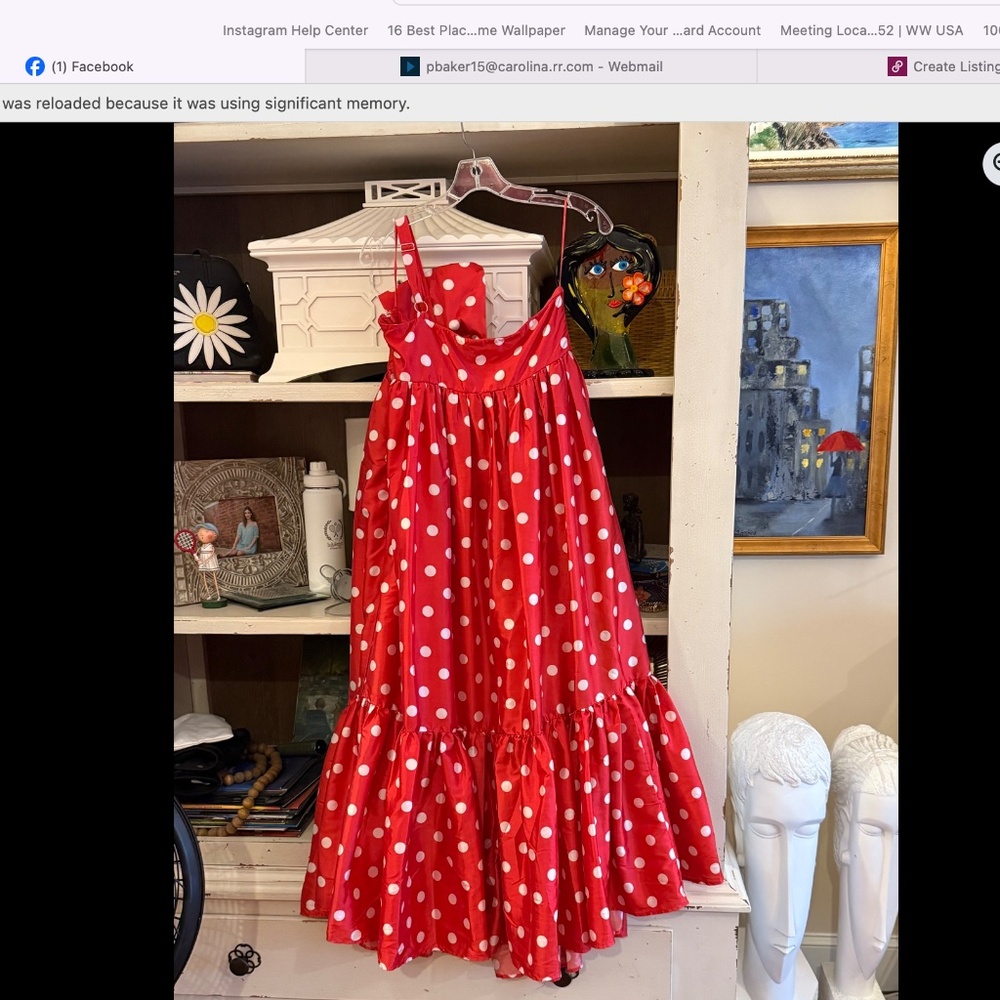 ANTHROPOLOGIE Atsu Sally Bow  dot dress Minnie Mouse Disney Medium Petite MP - Picture 6 of 8